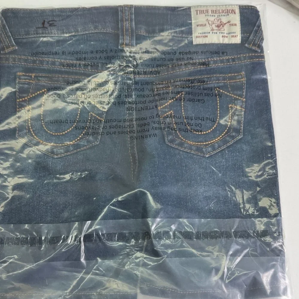 True Religion Boys Dark Blue Denim Shorts kids boys Sz 3T NWT